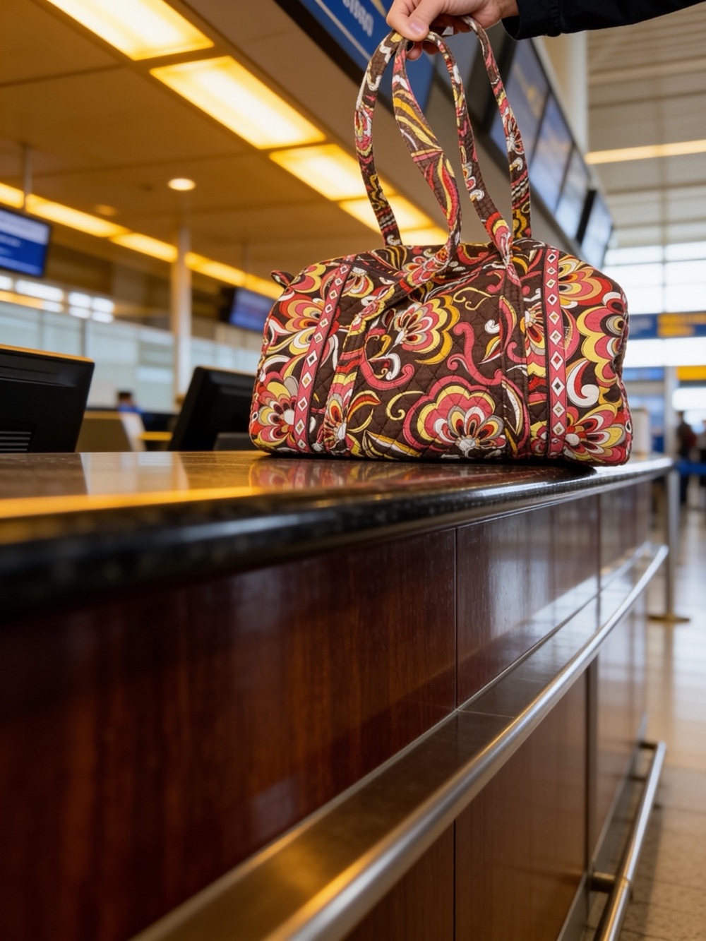 Vera Bradley Retired Puccini Travel Carry-On Small Duffel